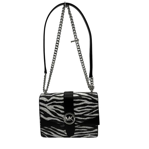 RETAIL $498 Michael Kors Greenwich Small Zebra Print Crossbody Bag*BNWT - Picture 5 of 11